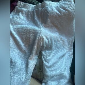 18 20 W white lace lined pants NEW CATO